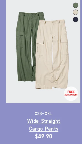 PDP 6 - WOMEN WIDE STRAIGHT CARGO PANTS