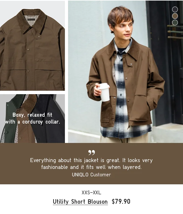 PDP 4 - MEN UTILITY SHORT BLOUSON