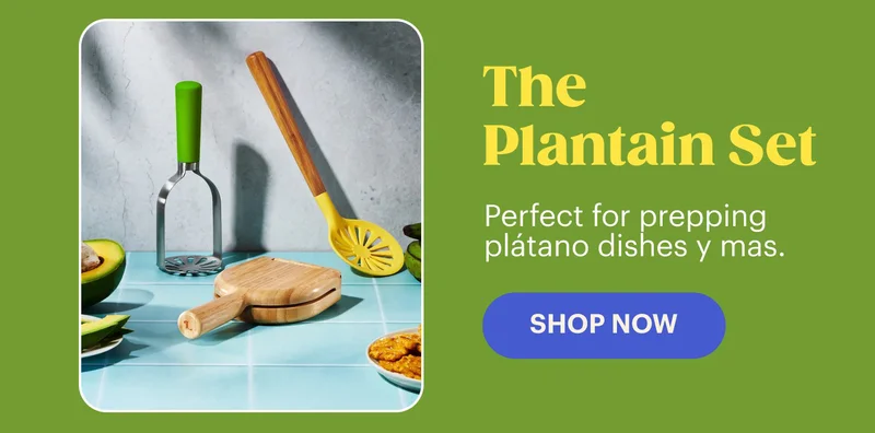 The Plantain Set Perfect for prepping plátano dishes y mas. SHOP NOW