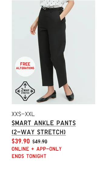 PDP9 - WOMEN SMART ANKLE PANTS (2-WAY STRETCH)