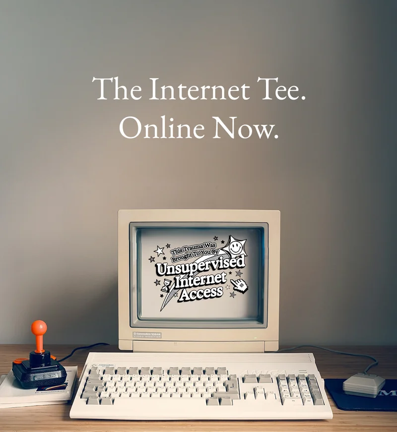 The Internet Tee. Online Now.