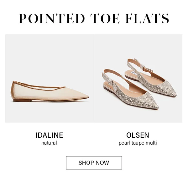 Pointed Toe Flats - Idaline and Olsen