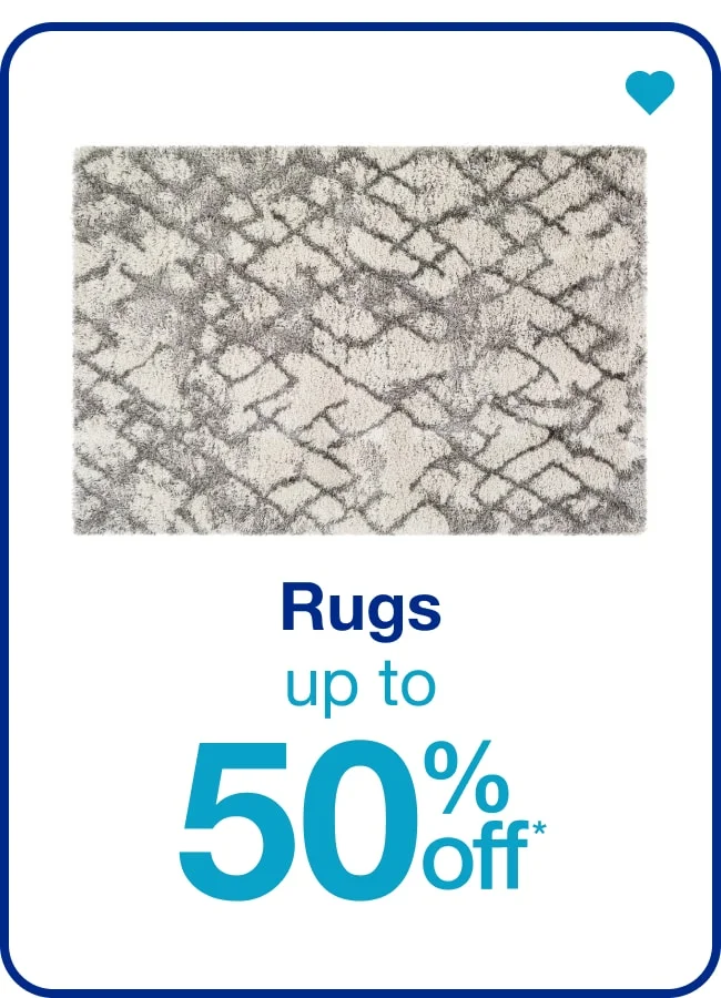 Rugs Up to 50% Off — Shop Now!