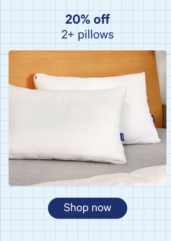 20% off 2+ pillows