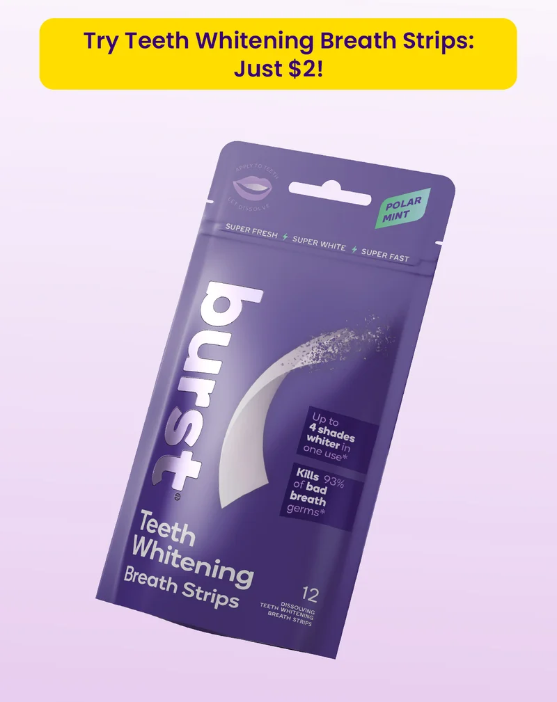 Try Whitening Breath Strips