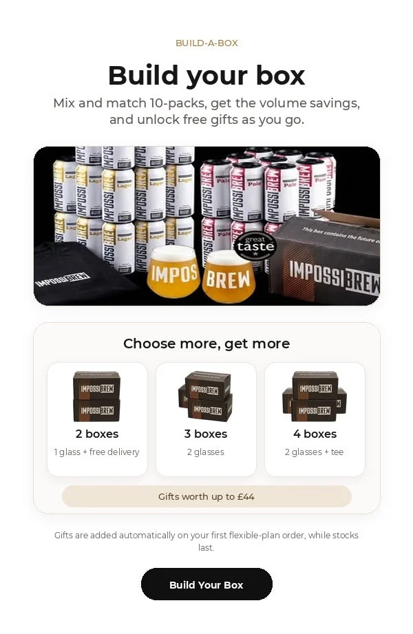 IMPOSSIBREW Build-A-Box gifts