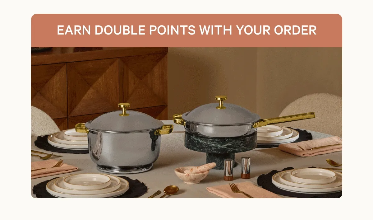 Earn double points with your order