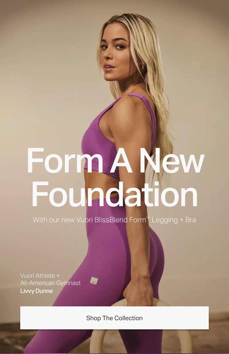 Form a new foundation with our new Vuori BlissBlend Form Legging and Bra