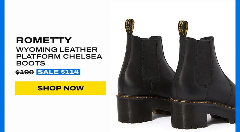 Rometty Wyoming Leather Platform Chelsea Boots