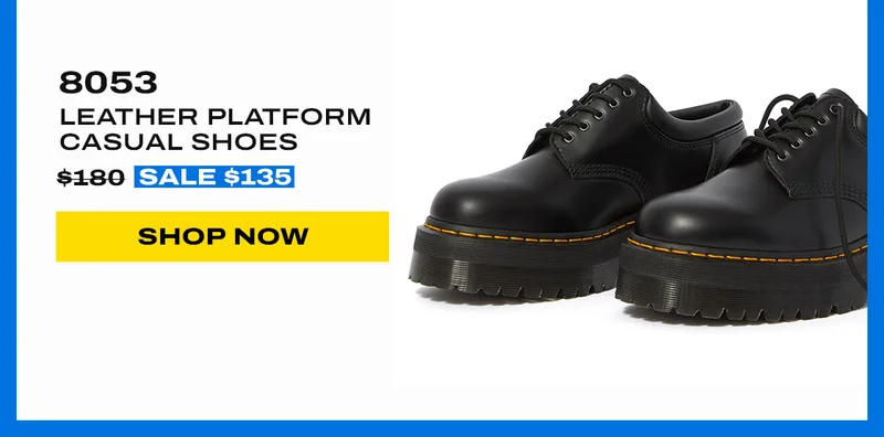 8053 Leather Platform Casual Shoes