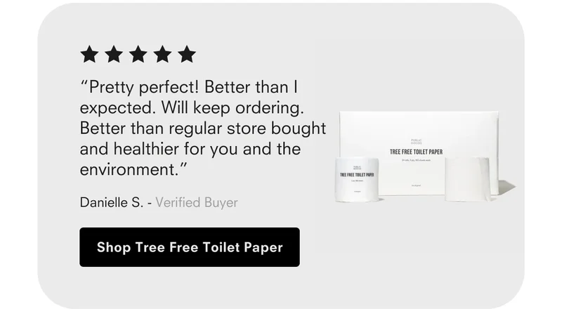 Tree free toilet paper
