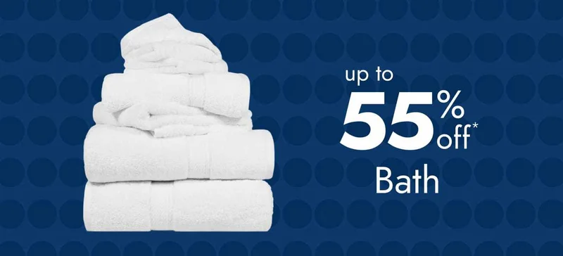 Up to 55% off bath