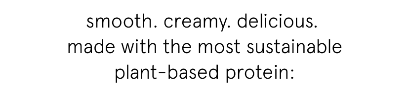 smooth. creamy. delicious