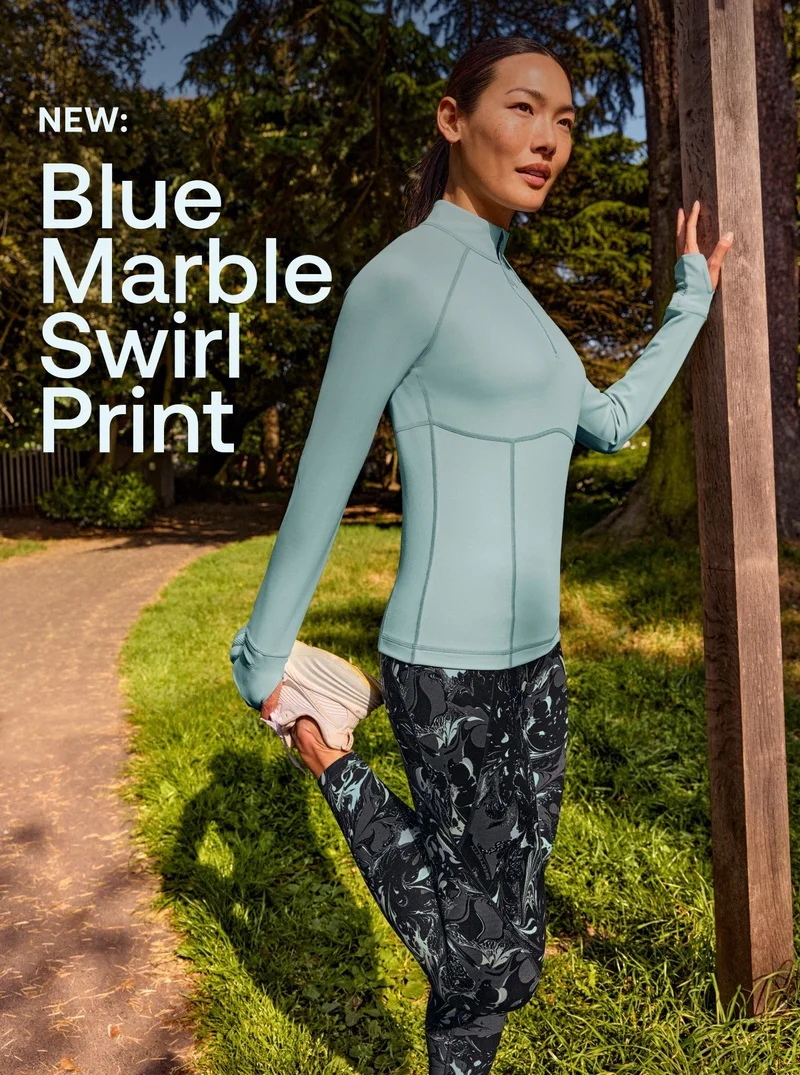 NEW: Blue Marble Swirl Print