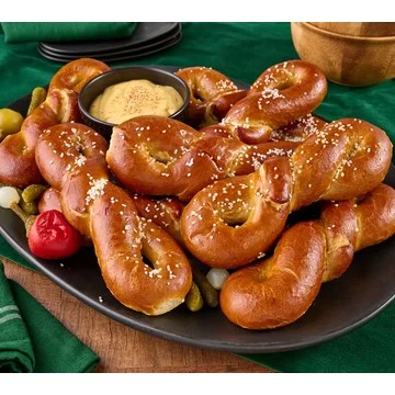 The Pretzel Co. (10) 4.5oz Hand Twisted Soft Baked Bowtie Pretzels