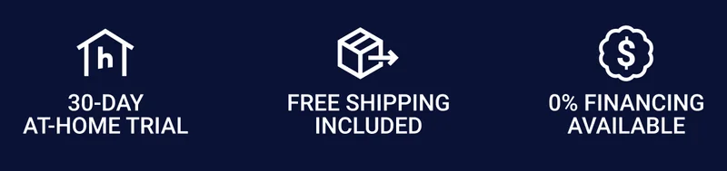 30-day at-home trial. Free shipping included. Financing available.