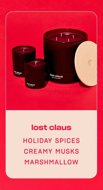 lost claus: holiday spices • creamy musks • marshmallow