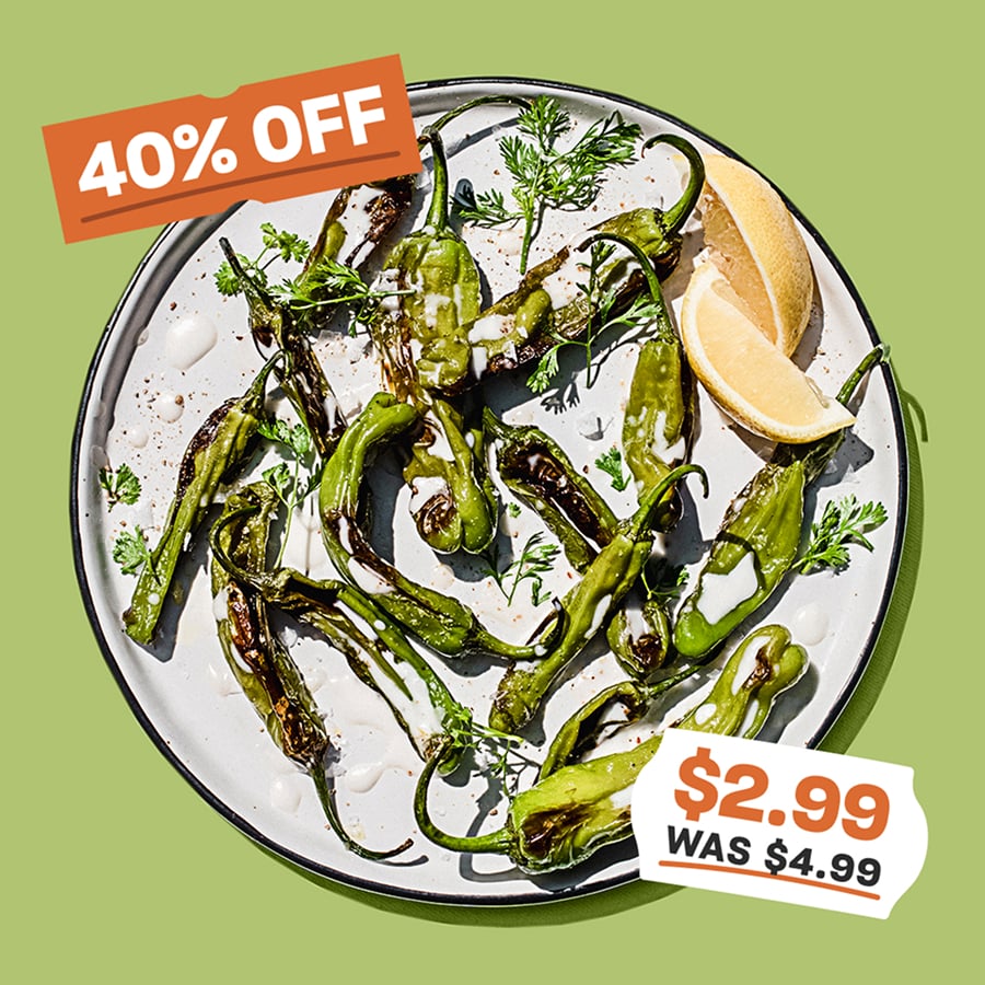 40% off shishito peppers 40% off shishito peppers
