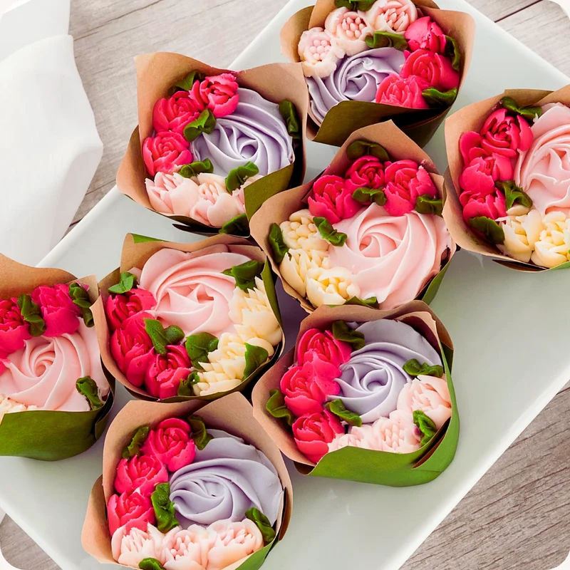 Bouquet cupcakes Bouquet cupcakes