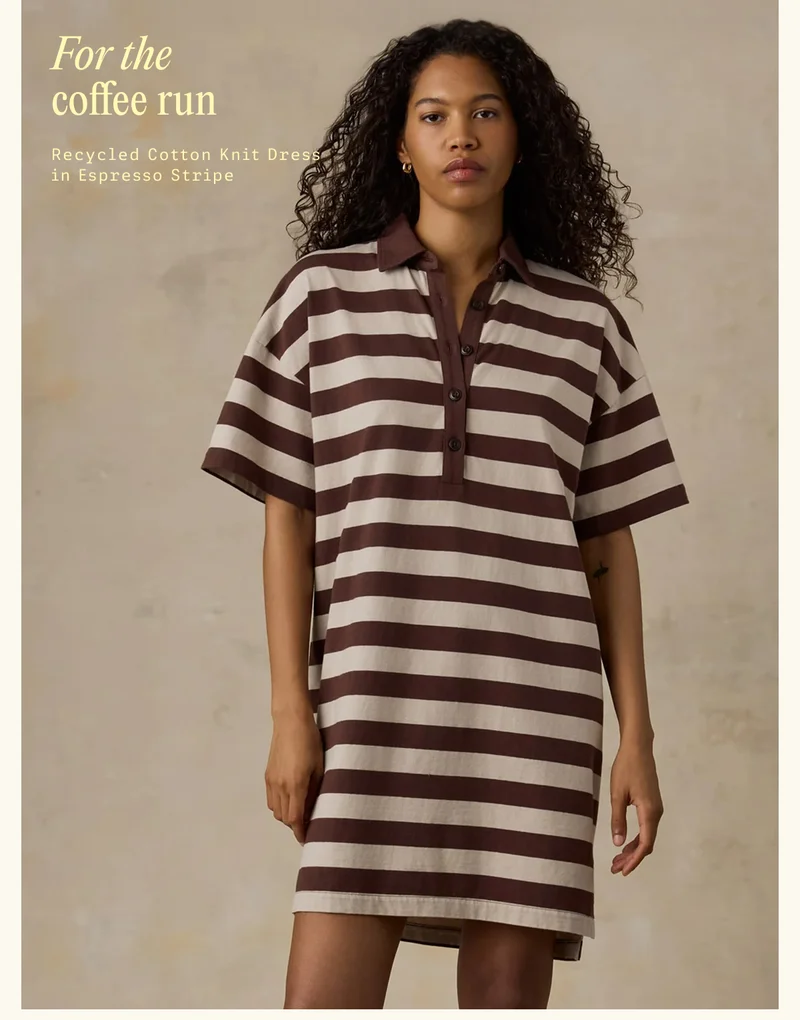 Recycled Cotton Knit Dress