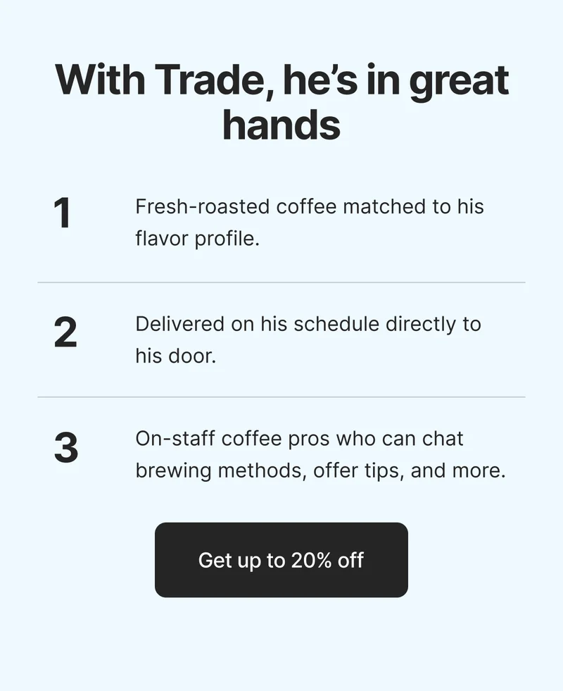 With Trade, he's in great hands