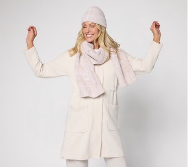 Barefoot Dreams CozyChic Beanie and Scarf Set