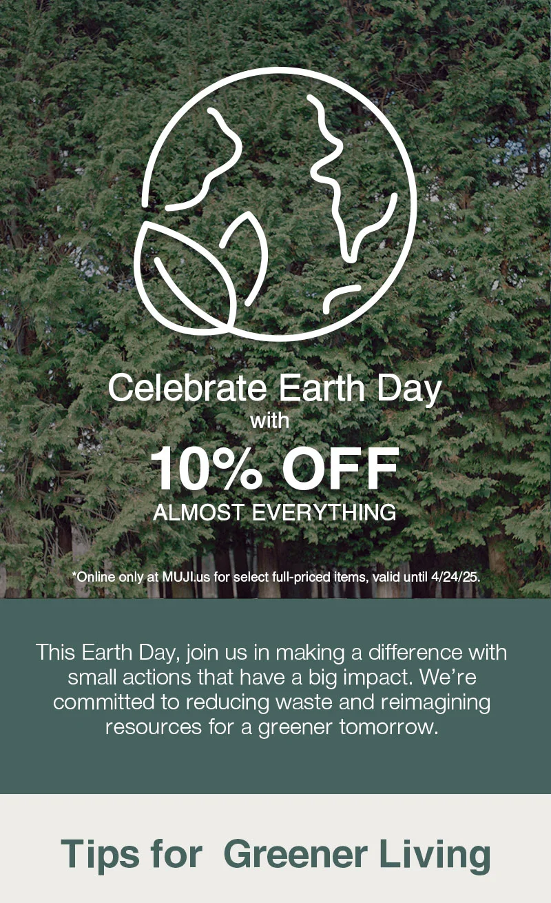 Celebrate Earth Day with MUJI