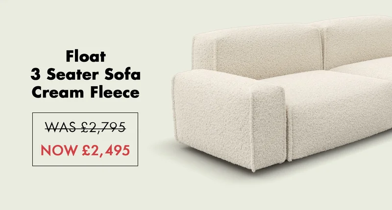 Float - Cream Fleece Sofa