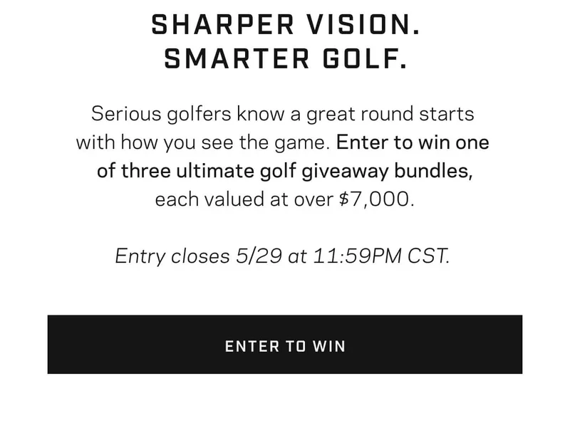 Enter to win ROKA Golf Package