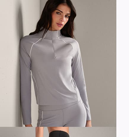 Heather Revive™ Contrast 1/4 Zip