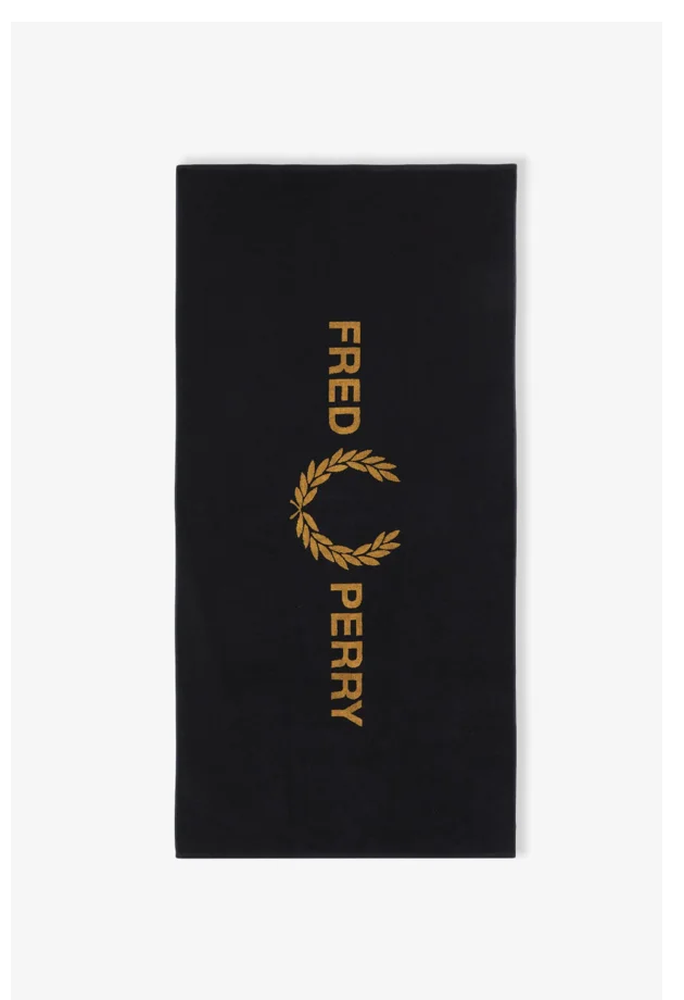 Black and gold towel