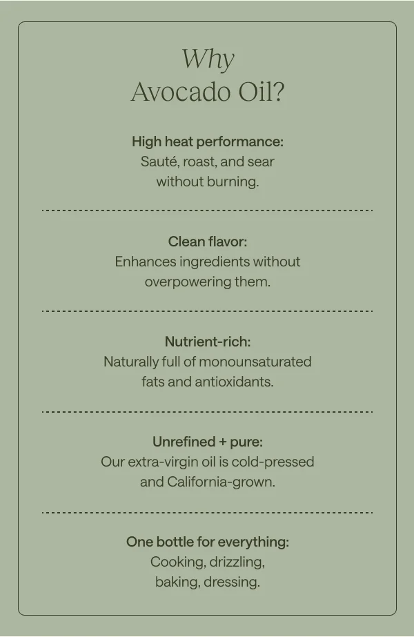 Why Avocado Oil?