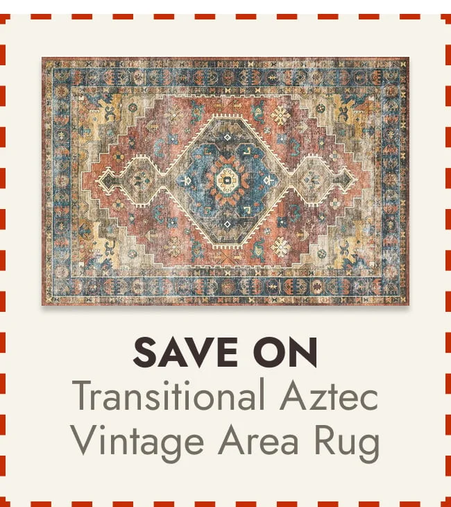 Alexander Home Leanne Transitional Aztec Vintage Printed Area Rug