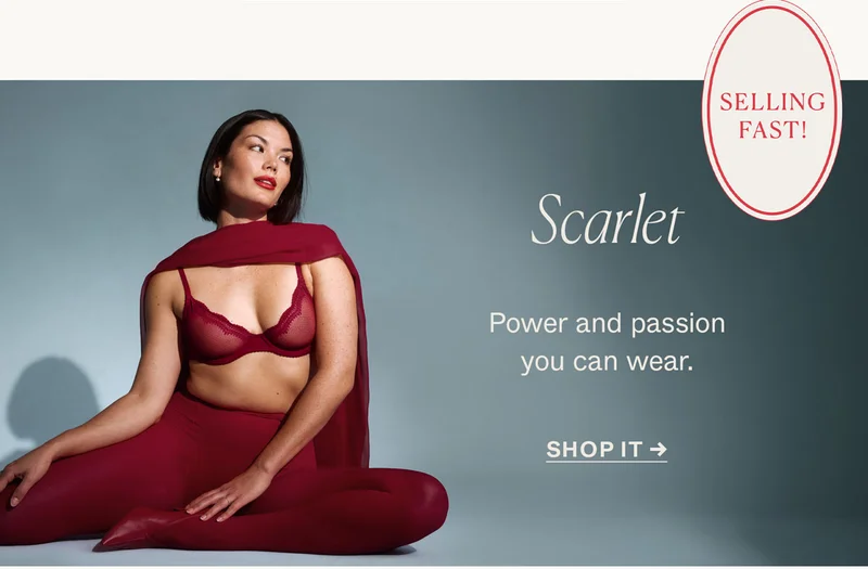 Scarlet: Power and passion you can wear.