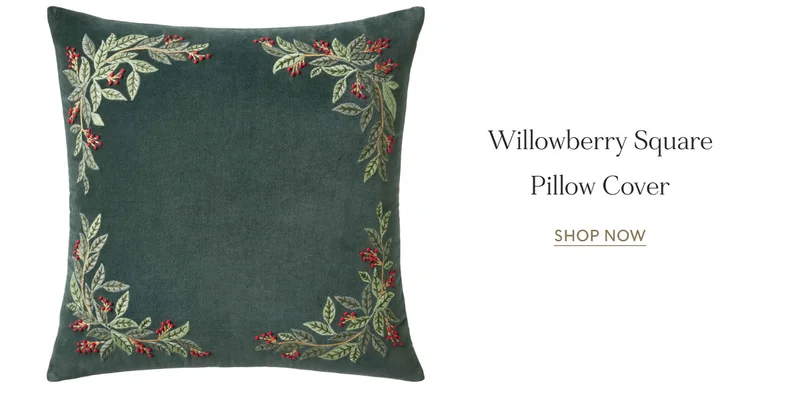 Willowberry Square Pillow Cover SHOP NOW