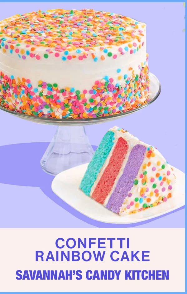 Confetti Rainbow Cake