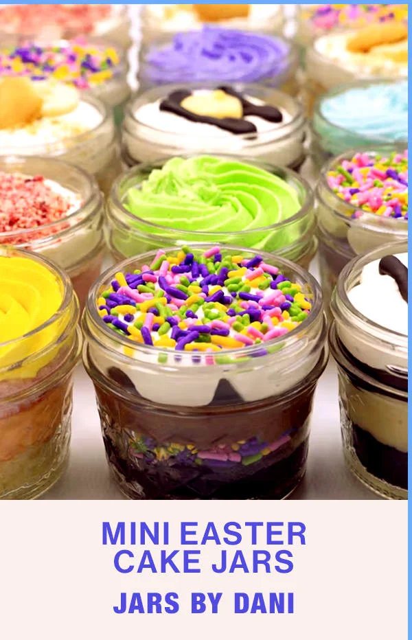 Mini Easter Cake Jars