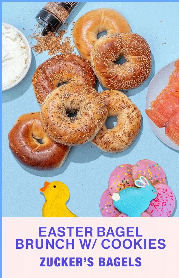 Easter Bagel Brunch With Cookies