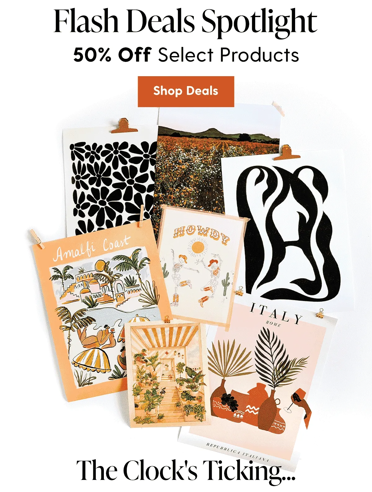 Flash Deals Spotlight | 50% Off Select Products | Shop Deals | The Clock is Ticking...