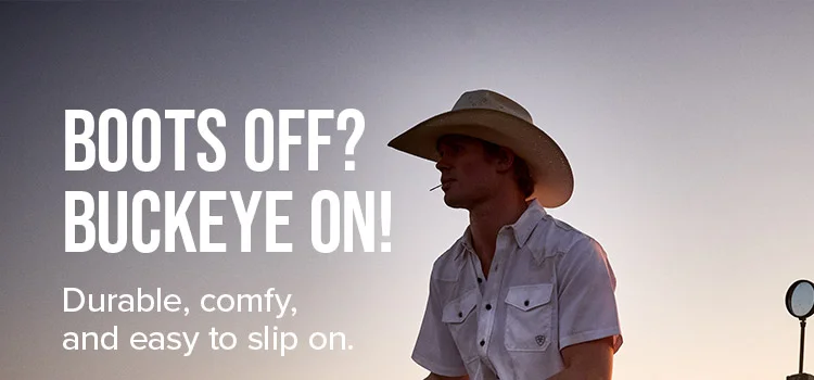 BOOTS OFF? BUCKEYE ON!