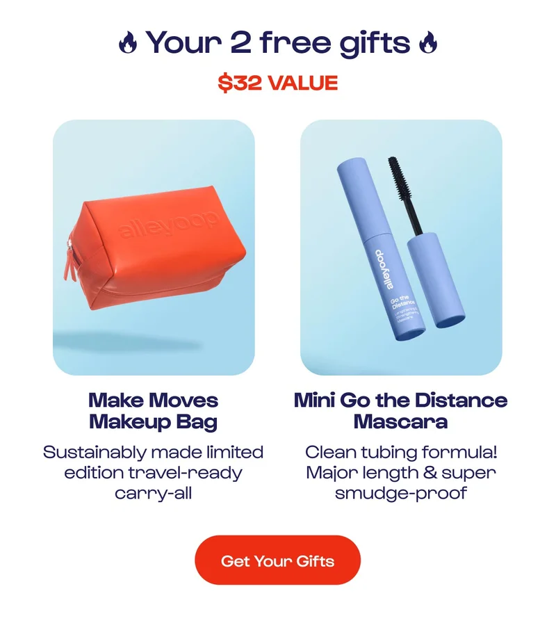 2 FREE gifts + 30% off