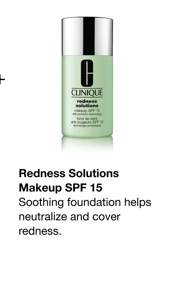Redness Solutions Makeup SPF 15 | Soothing foundation helps neutralize and cover redness.