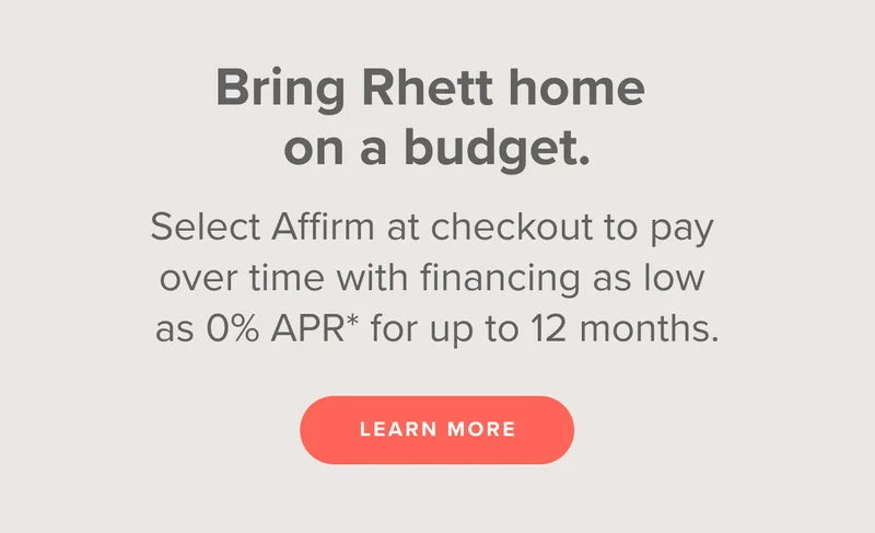 Select Affirm at checkout to pay over time with financing as low as 0% APR for up to 12 months.