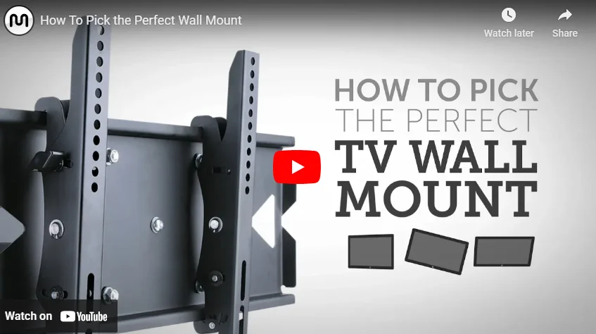 How To Pick The Perfect TV WALL MOUNTS