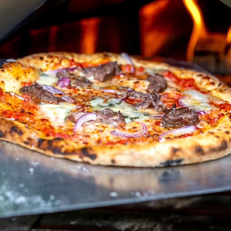 Steak, Blue Cheese & Red Onion Pizza