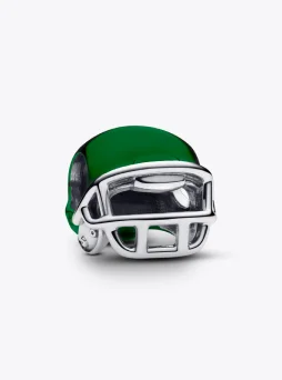 Green Football Helmet Charm