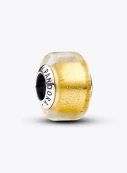 Golden Mini Murano Glass Charm