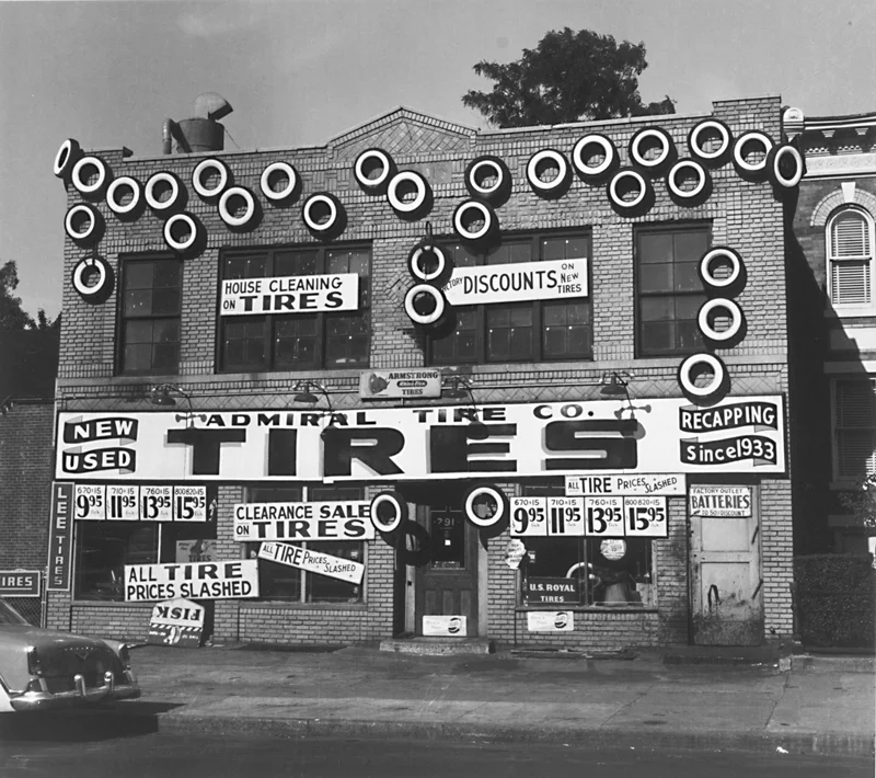 “Tire Store (Pennsylvania Ave., Brooklyn)” by N. Jay Jaffee