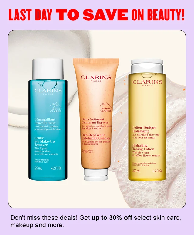3 skin care products from Clarins.