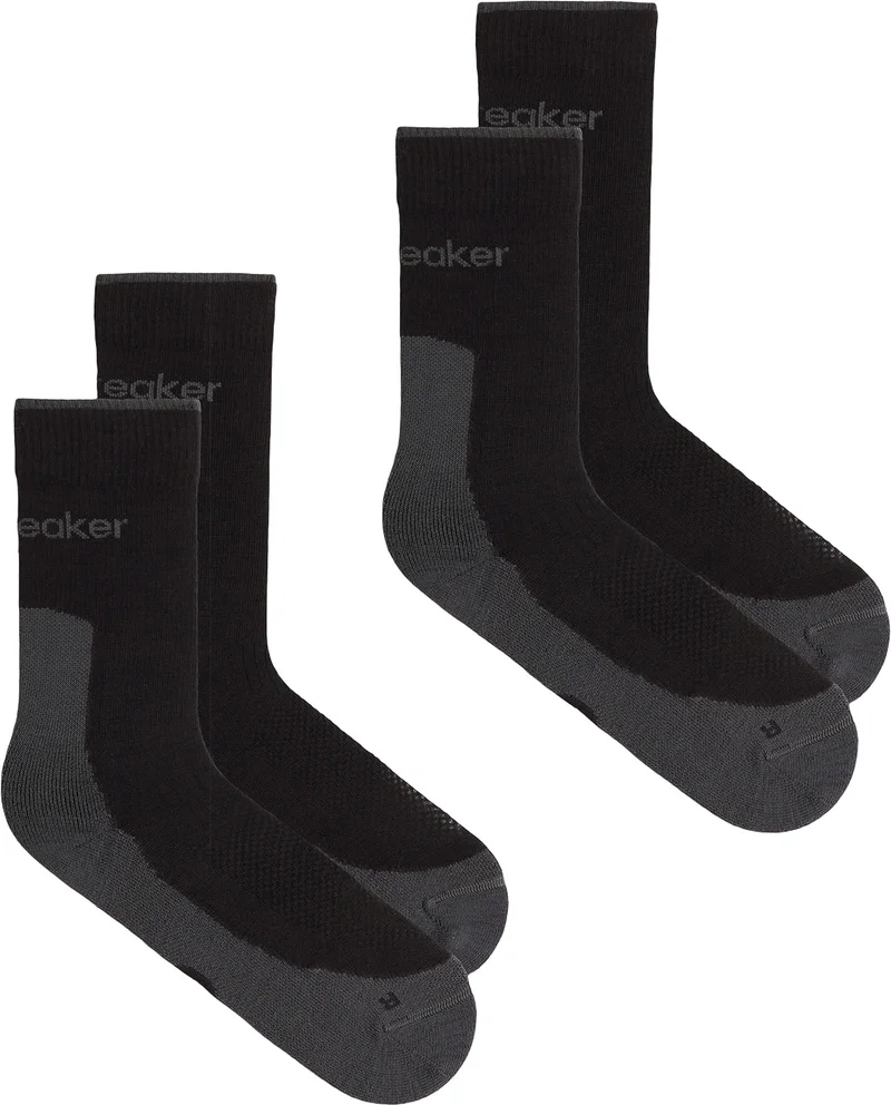 icebreaker,  Hike+ Light 2 Pack Crew Socks - Men's